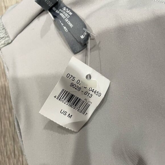 NWT Aerie Shimmer Silver Bridget Strappy Bikini Top w/ Cups - Picture 3 of 4